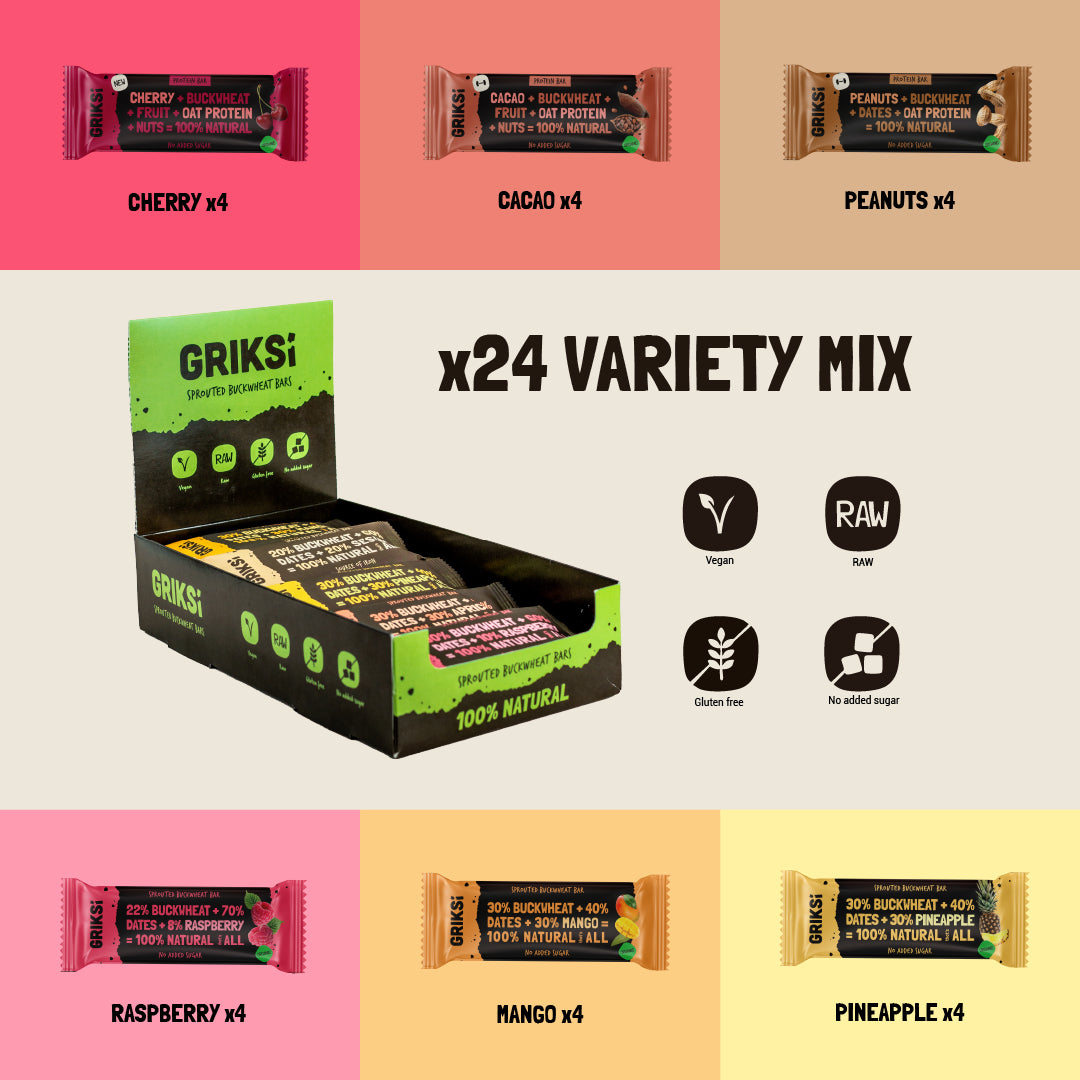 6 garšu MIX kaste - 24 gab