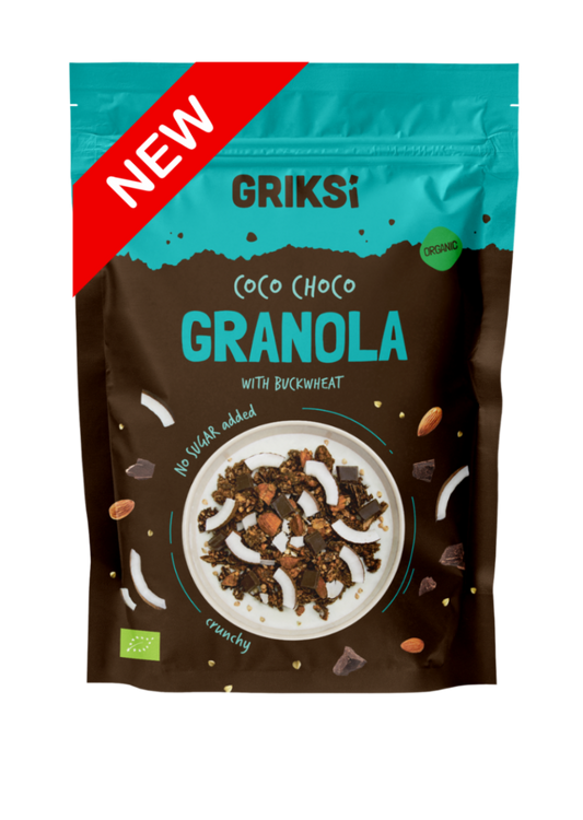 Coco Choco granola ar griķiem, BIO